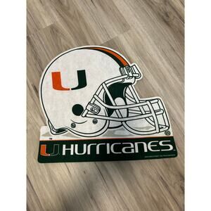 University Of Miami Hurricanes Felt Helmet Shaped Pennant NCAA Football